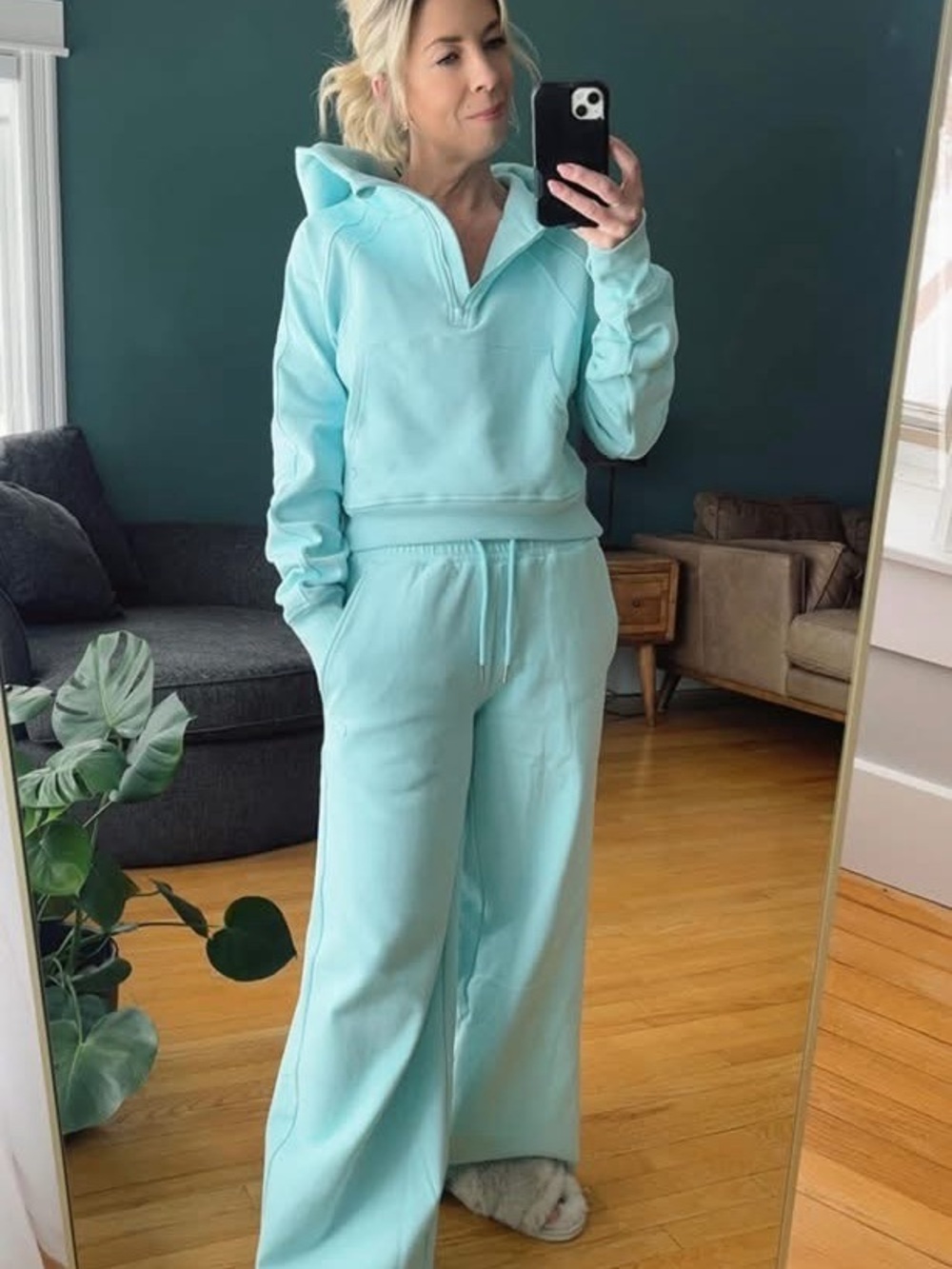 ZYIA sky blue Drawstring Joggers